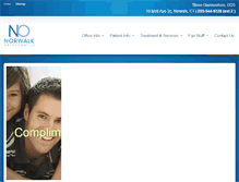 Tablet Screenshot of norwalkorthodontics.com